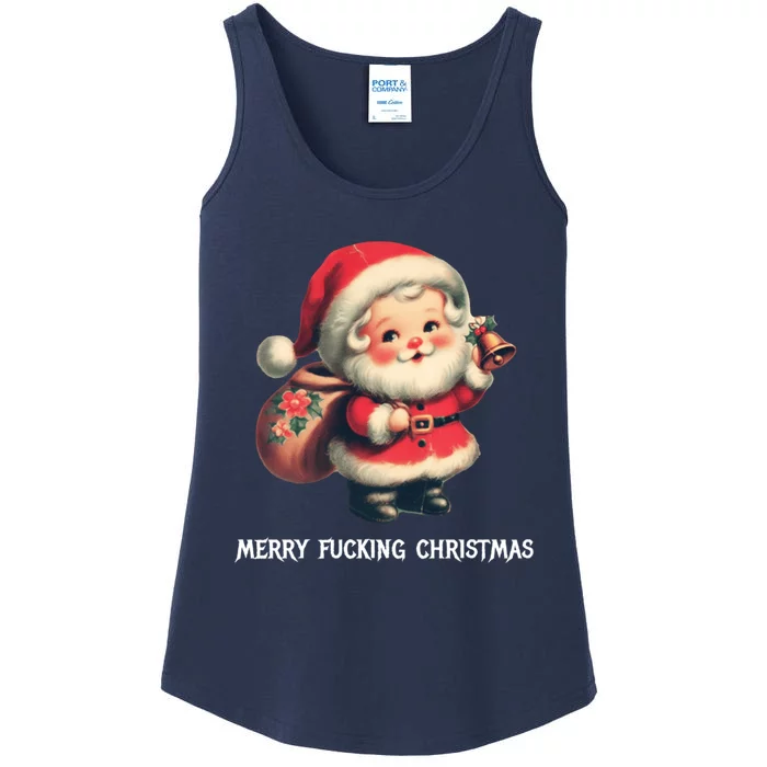 Merry Fucking Christmas Ladies Essential Tank