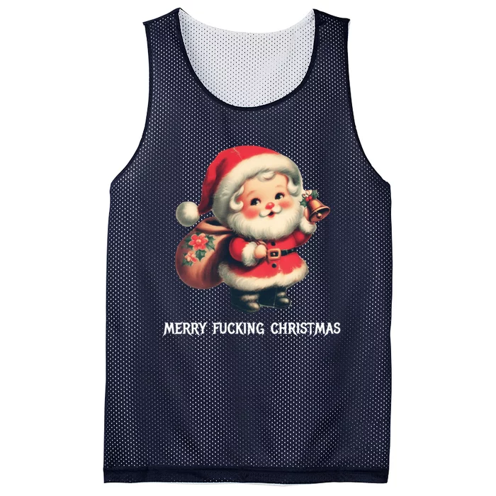 Merry Fucking Christmas Mesh Reversible Basketball Jersey Tank