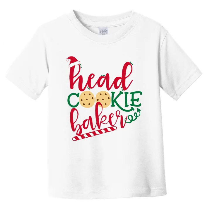 Matching Family Christmas Baking Head Cookie Baker Toddler T-Shirt