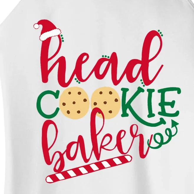 Matching Family Christmas Baking Head Cookie Baker Women’s Perfect Tri Rocker Tank