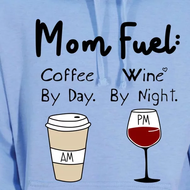 Mom Fuel: Coffee By Day Wine By Night Mamas Birthday Gift Unisex Surf Hoodie