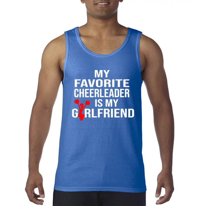 My Favorite Cheerleader Is My Girlfriend Cheer Boyfriend Gift Tank Top