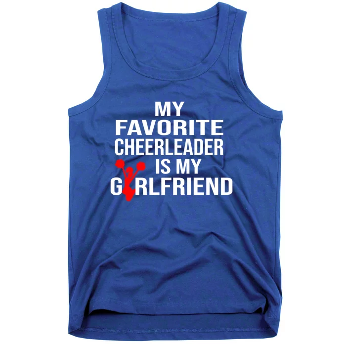 My Favorite Cheerleader Is My Girlfriend Cheer Boyfriend Gift Tank Top