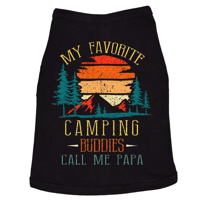 My Favorite Camping Buddies Call Me Papa Funny Family Father Doggie Tank