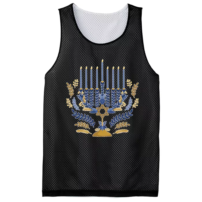 Matching Family Chanukah Jewish Holiday Mesh Reversible Basketball Jersey Tank