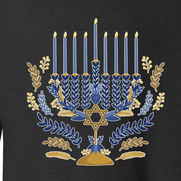 Matching Family Chanukah Jewish Holiday Toddler Sweatshirt