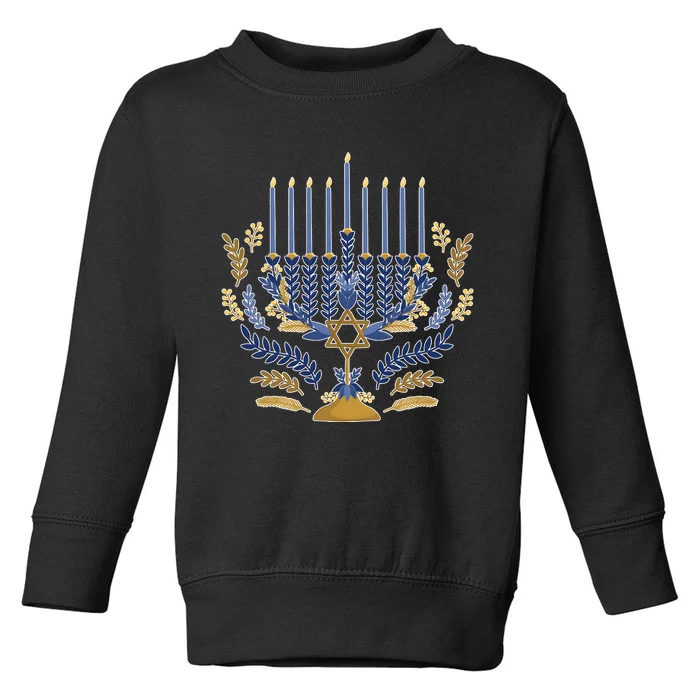 Matching Family Chanukah Jewish Holiday Toddler Sweatshirt