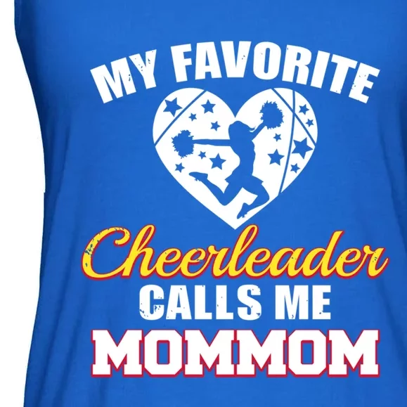 My Favorite Cheerleader Calls Me Mommom Funny Cheer Mom Mom Gift Ladies Essential Flowy Tank