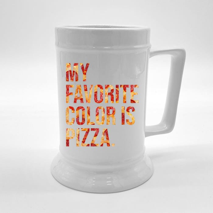 My Favorite Color Is Pizza Front & Back Beer Stein