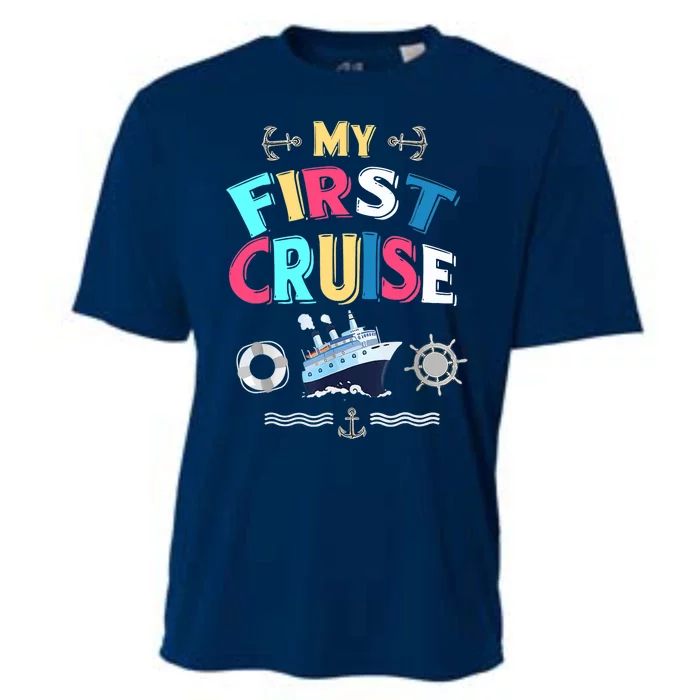 My First Cruise, Wo, Girl And Boy Rookie Travelers Cooling Performance Crew T-Shirt