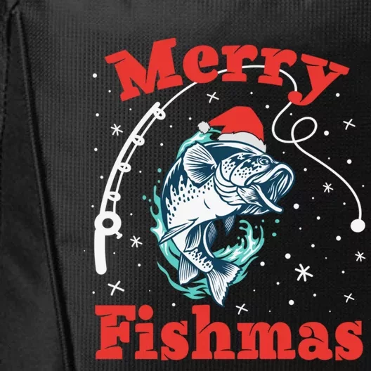 Merry Fishmas Cool Gift City Backpack