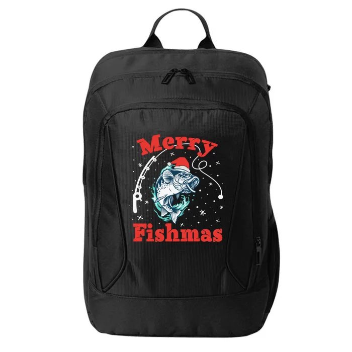 Merry Fishmas Cool Gift City Backpack