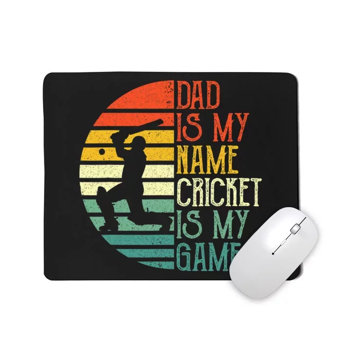 My Favorite Cricket Player Calls Me Dad Cricket Lover Mousepad