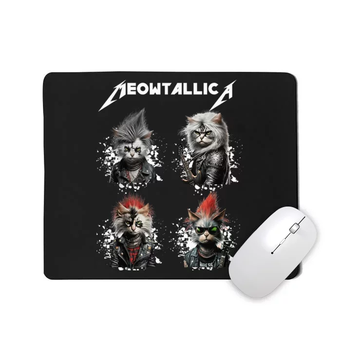 Meowtallica Funny Cat Shirt, Cat Shirt, Music Mousepad