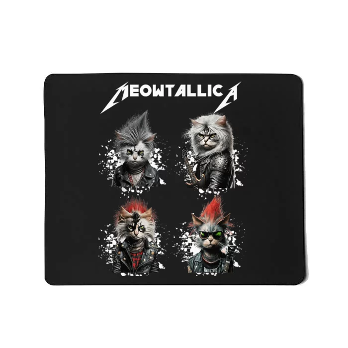 Meowtallica Funny Cat Shirt, Cat Shirt, Music Mousepad