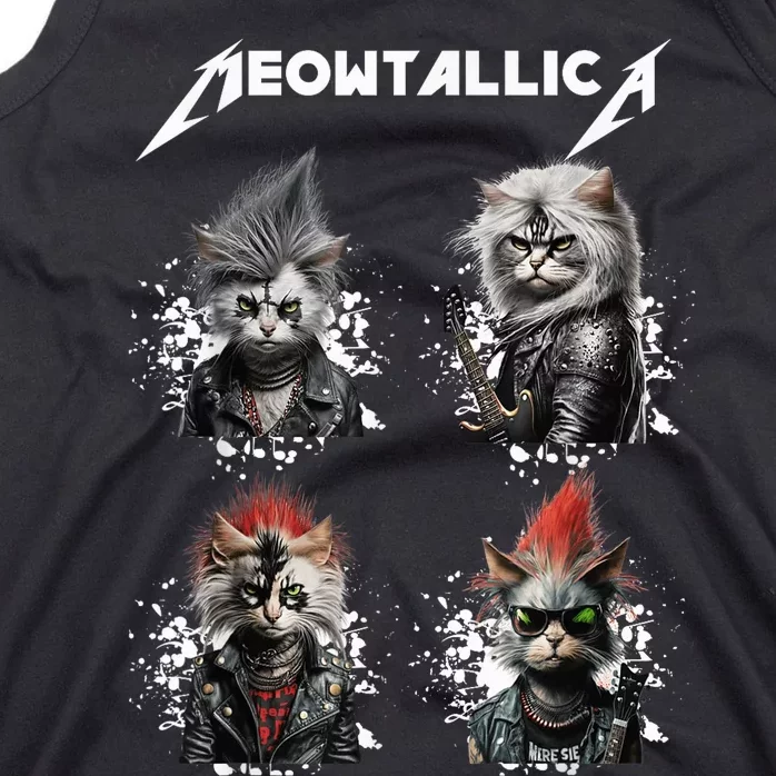 Meowtallica Funny Cat Shirt, Cat Shirt, Music Tank Top