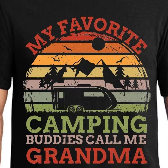 My Favorite Camping Buddies Call Me Grandma Fathers Day Pajama Set