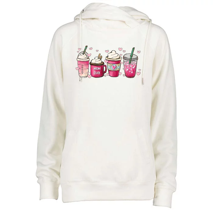 Mom Fuel Coffee Lover Mom Life Mama Needs Coffee Mothers Day Gift Womens Funnel Neck Pullover Hood