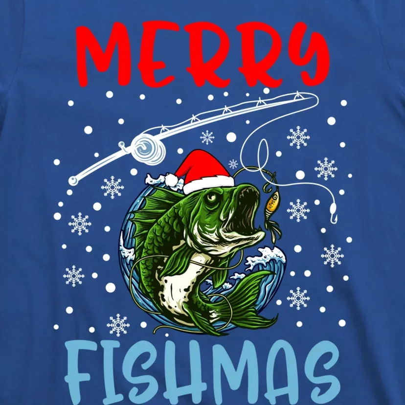 Merry Fishmas Christmas Fishing Holiday Gift T-Shirt