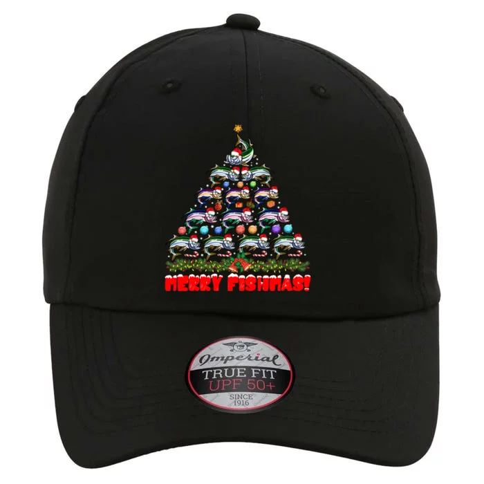 Merry Fishmas Christmas Tree Fishing Lover Funny Gift The Original Performance Cap