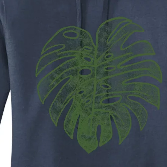 Monstera Funny Crazy Plant Lady Monstera Deliciosa Women's Pullover Hoodie