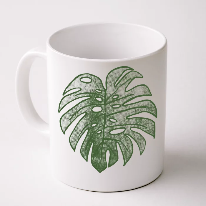 Monstera Funny Crazy Plant Lady Monstera Deliciosa Front & Back Coffee Mug