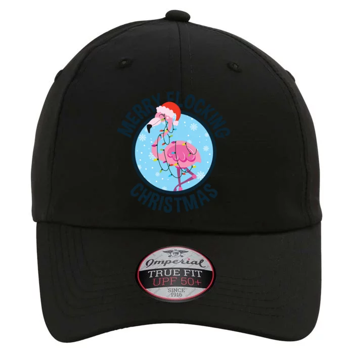 Merry Flocking Christmas Tropical Florida Flamingo Christmas Cool Gift The Original Performance Cap