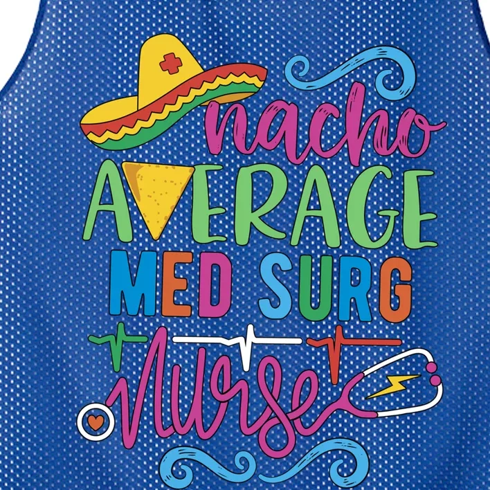 Mexican Fiesta Cinco De Mayo Rn Nacho Average Med Surg Nurse Gift Mesh Reversible Basketball Jersey Tank