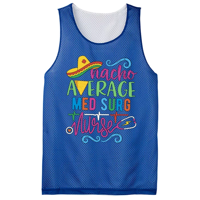 Mexican Fiesta Cinco De Mayo Rn Nacho Average Med Surg Nurse Gift Mesh Reversible Basketball Jersey Tank