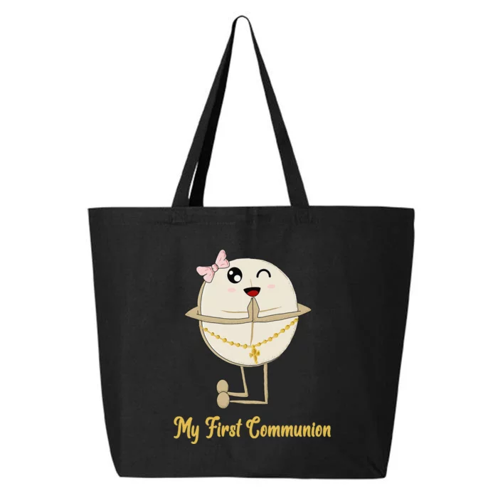 My First Communion Girls Catholic Religious  Wafer 25L Jumbo Tote