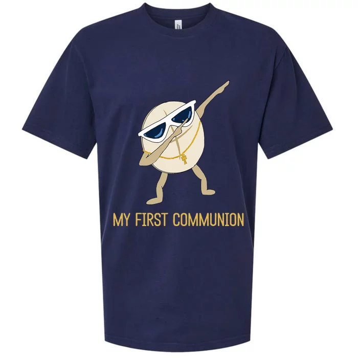 My First Communion Dabbing Wafer 1st Communion Sueded Cloud Jersey T-Shirt