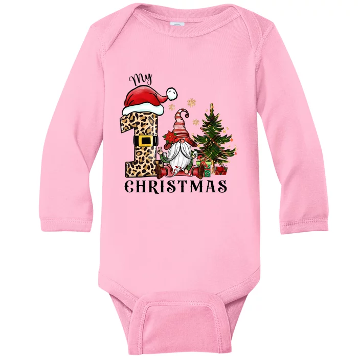 My First Christmas Baby Long Sleeve Bodysuit