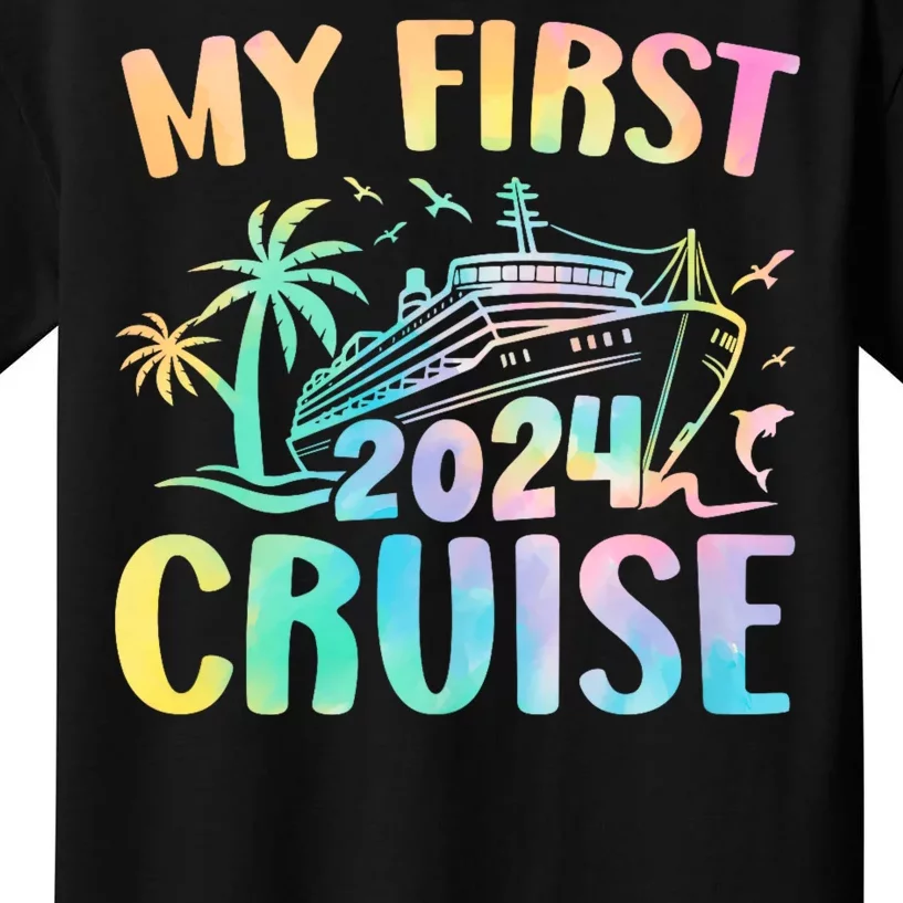 My First Cruise 2024 Vacation Matching Family Cruise Ship Kids T-Shirt