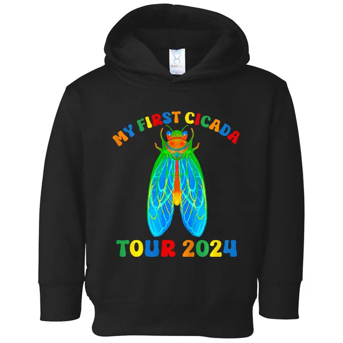 My First Cicada 2024 Cicada Toddler Hoodie