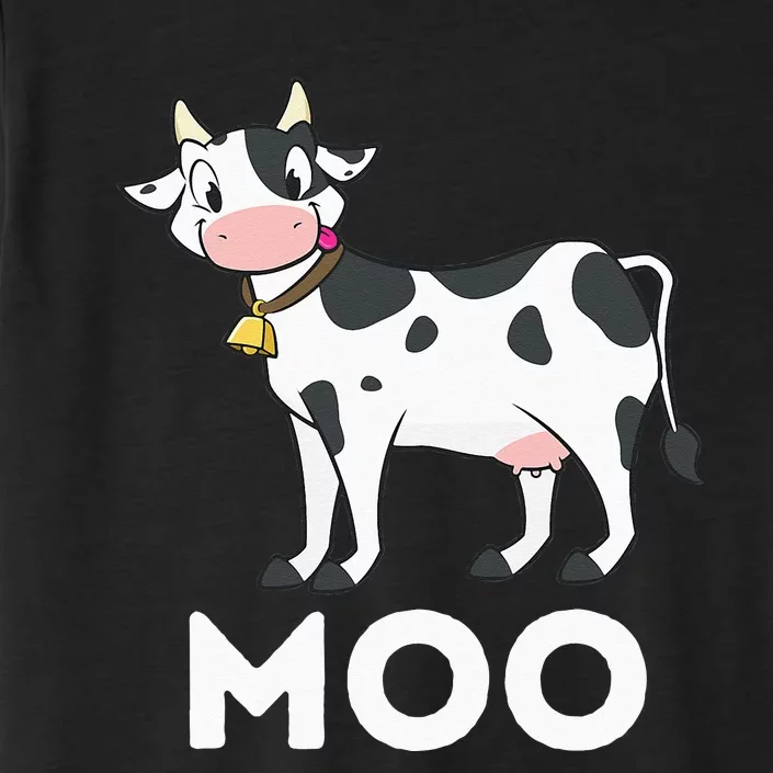 Moo Funny Cow Lover Famer Cattle Ranch Dairy Farming ChromaSoft Performance T-Shirt