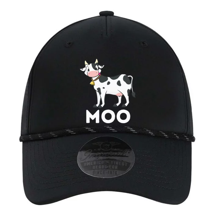 Moo Funny Cow Lover Famer Cattle Ranch Dairy Farming Performance The Dyno Cap