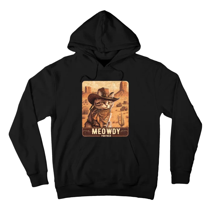 Meowdy! Funny Country Music Cat Cowboy Hat Poster Hoodie