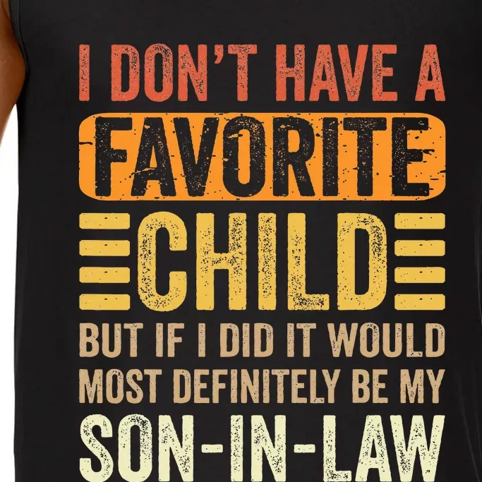 My Favorite Child Most Definitely My Soninlaw Funny Comfort Colors® Tank Top