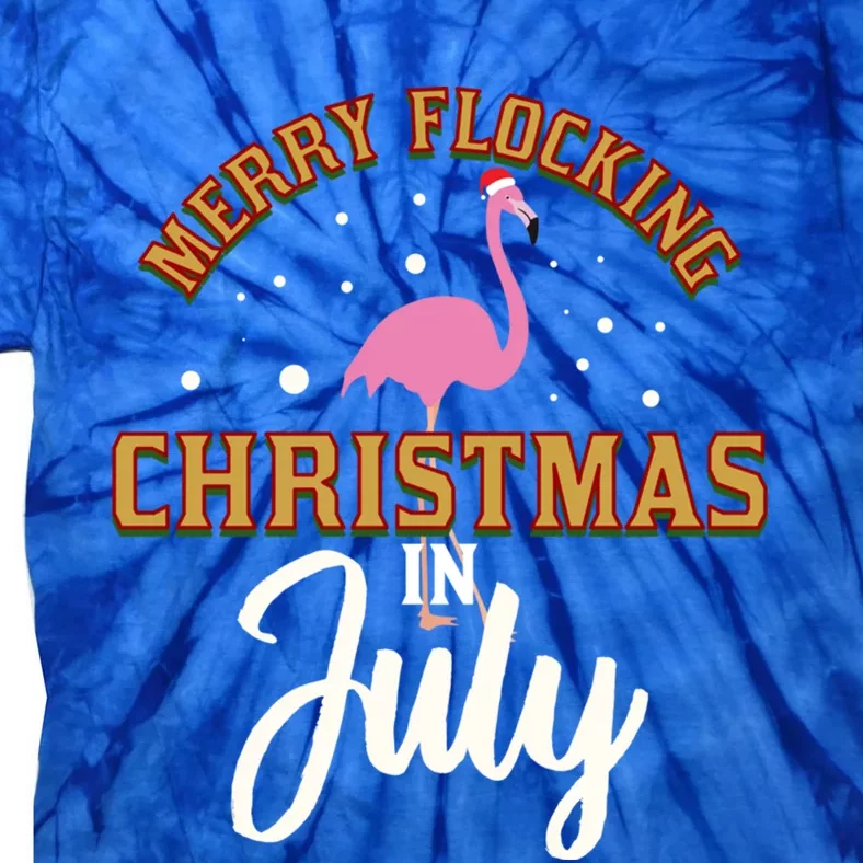 Merry Flocking Christmas In July Tank Top Meaningful Gift Tie-Dye T-Shirt