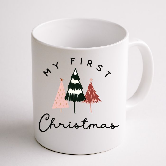 My First Christmas Bubble Romper Christmas Baby Front & Back Coffee Mug