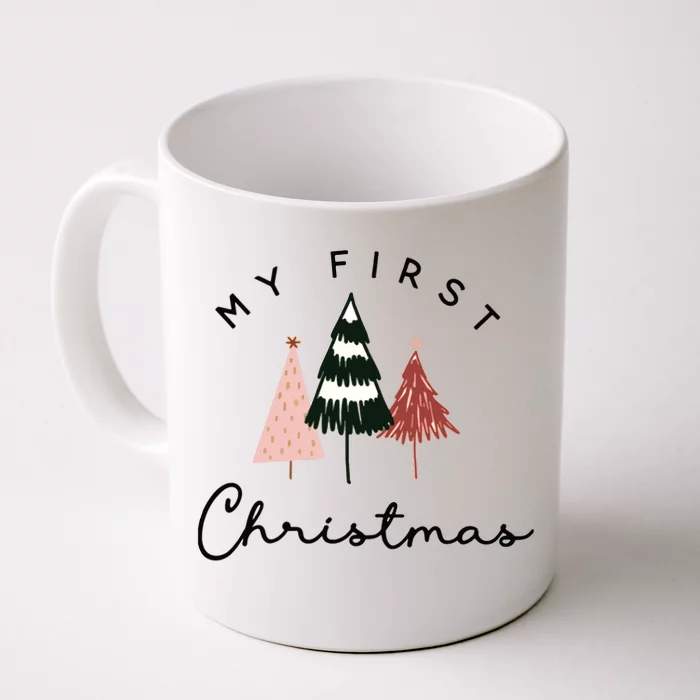 My First Christmas Bubble Romper Christmas Baby Front & Back Coffee Mug