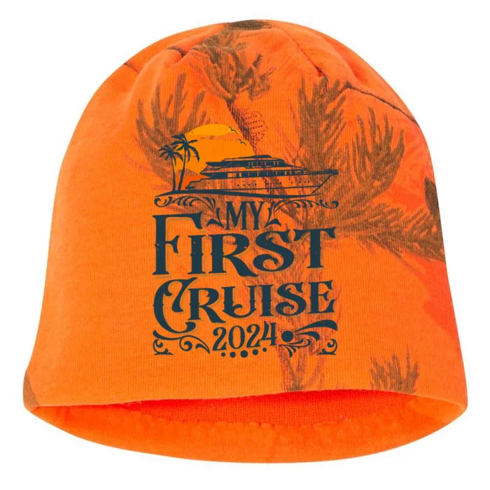 My First Cruise 2024 Family Vacation Cruise Ship Travel Kati - Camo Knit Beanie