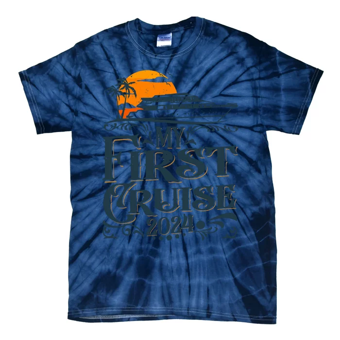 My First Cruise 2024 Family Vacation Cruise Ship Travel Tie-Dye T-Shirt