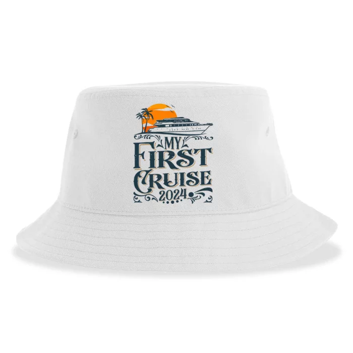 My First Cruise 2024 Family Vacation Cruise Ship Travel Sustainable Bucket Hat