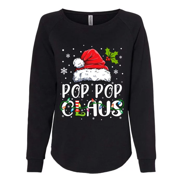 Matching Family Christmas Santa Pop Pop Claus Xmas Pajamas Gift Womens California Wash Sweatshirt