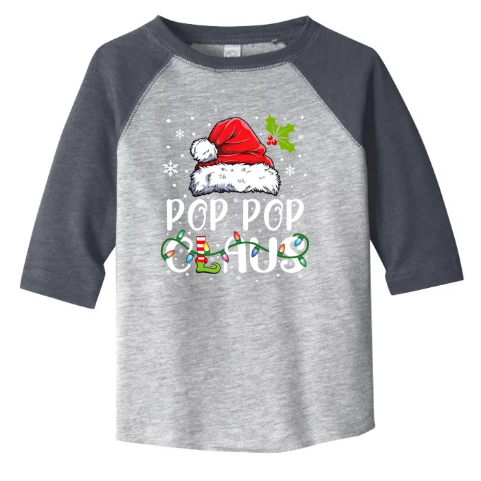 Matching Family Christmas Santa Pop Pop Claus Xmas Pajamas Gift Toddler Fine Jersey T-Shirt