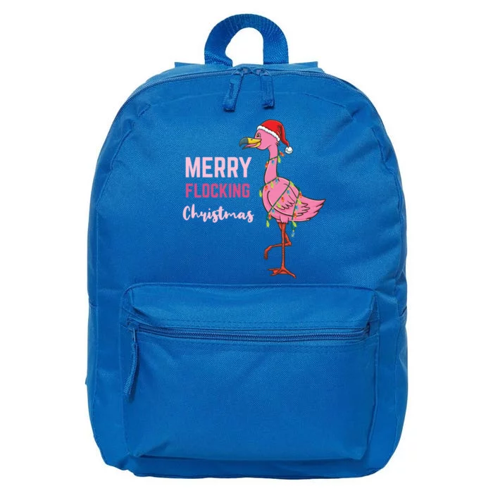 Merry Flocking Christmas Meaningful Gift 16 in Basic Backpack