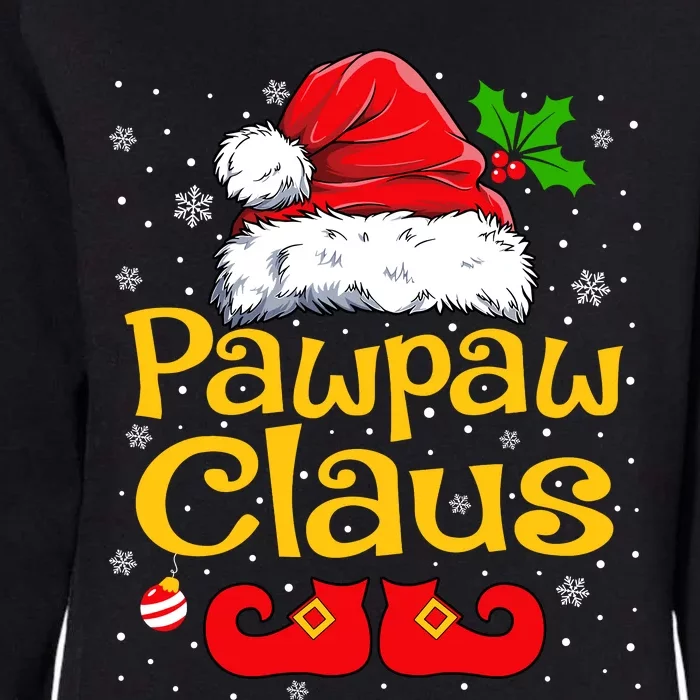 Matching Family Christmas Santa Hat Xmas Funny Pawpaw Claus Womens California Wash Sweatshirt