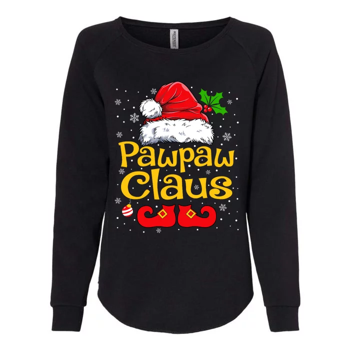 Matching Family Christmas Santa Hat Xmas Funny Pawpaw Claus Womens California Wash Sweatshirt