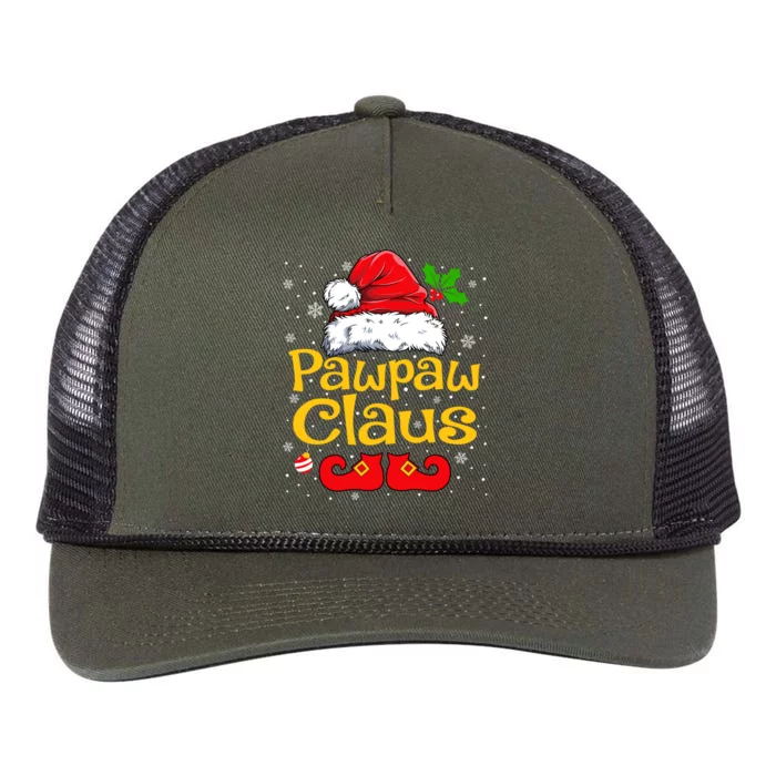 Matching Family Christmas Santa Hat Xmas Funny Pawpaw Claus Retro Rope Trucker Hat Cap